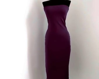 Iconic, timeless style strapless knee length tight cozy dress. New, made to measure!