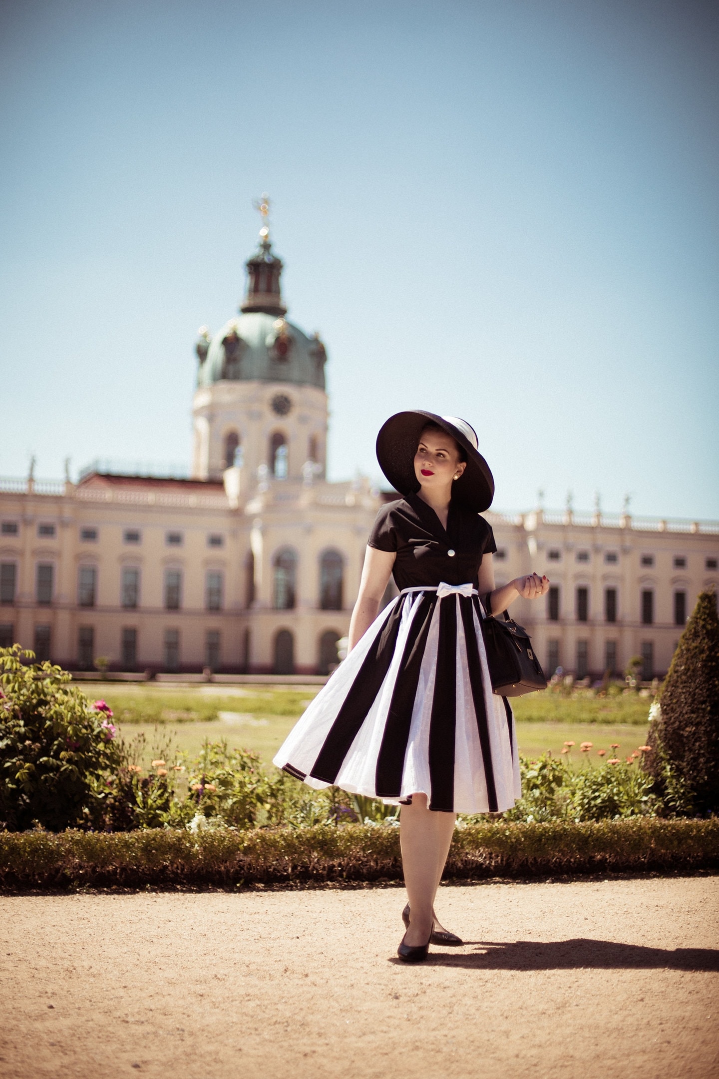 black and white fall dress Adela Maxi Dress