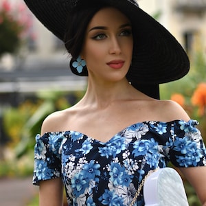 Classic Black Cartwheel Straw Hat