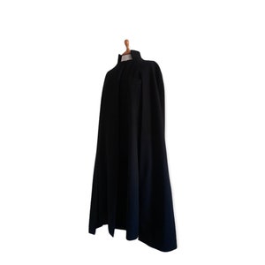 Winter dark academia couture cape coat merino wool/cashmere blend and double-lined image 2