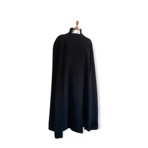 Winter dark academia couture cape coat merino wool/cashmere blend and double-lined image 6