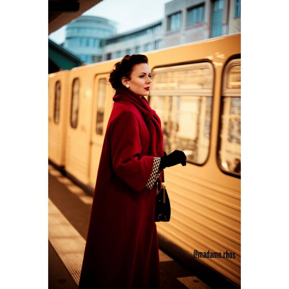 A 50s Vintage Inspired Loose Fitting Winter Couture Wool