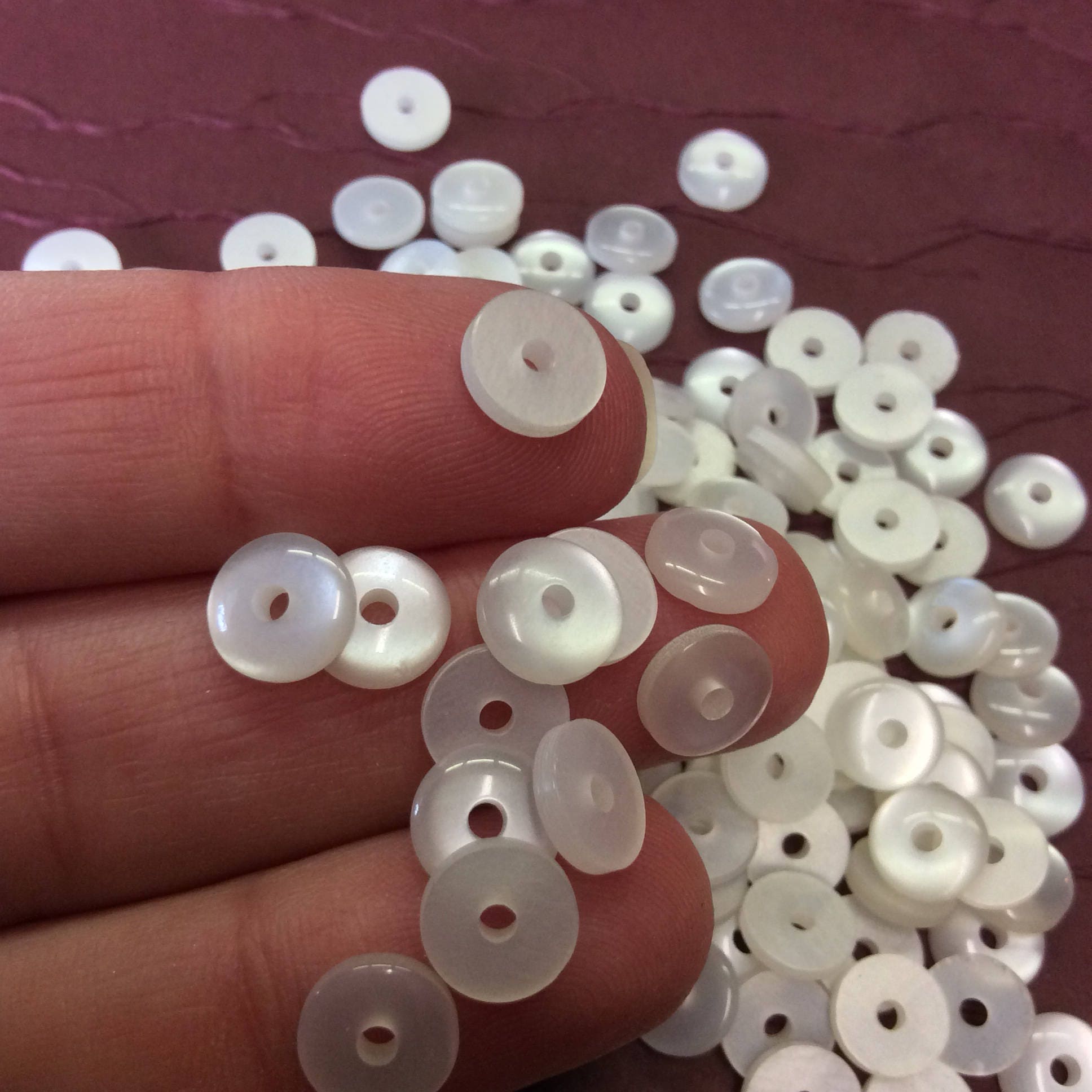 Simulated MOP Sewon Paillettes or Flatbacked Beads Etsy UK