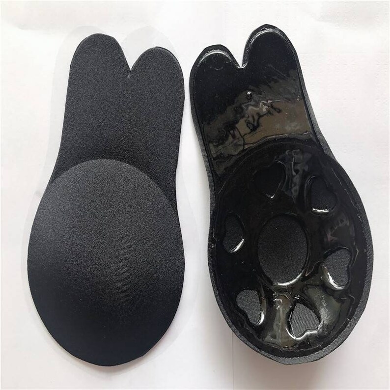 Adhesive Invisible Lifting Comfort Support Backless Tape Bra Black Color