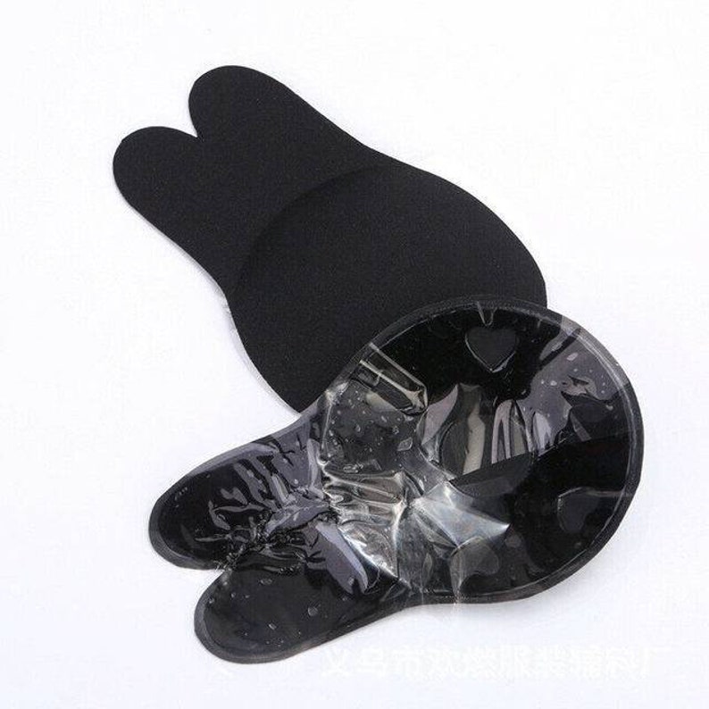 Adhesive Invisible Lifting Comfort Support Backless Tape Bra Black Color