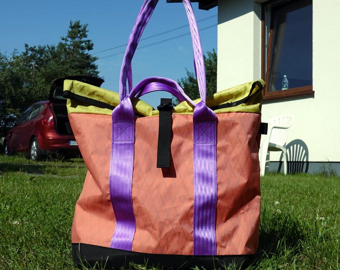 TOTE BAG 2.0 , Roll Top Tote Bag with Fidlock® Buckle // Durable, Weatherproof, Technical, Minimal // X-PAC™ VX21 - 17 colors!