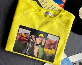 Original Artwork Sweatshirt: 'Pathways' Collage Art, Limited Edition