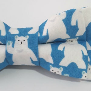 Bear Bow Tie / Cute Bow Tie / Boys Bow Tie Pre-tied Bow Tie For Kids / Toddler Bow Tie / Self Tie Bow Tie / Skinny Tie