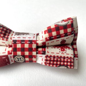 Xmas bow tie / Red Christmas Bow Tie / Boys Christmas Bow Tie / Christmas Outfit / Xmas Bowtie / Self Tie Bow Tie / Skinny Tie