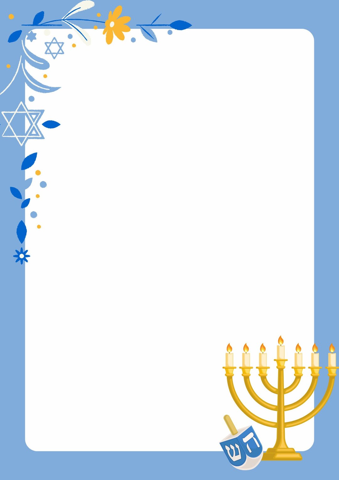 Hanukkah Notebook Paper Digital Download - Etsy