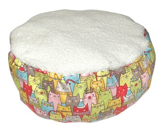 Happy CATmas Marshmallow Plush Bed