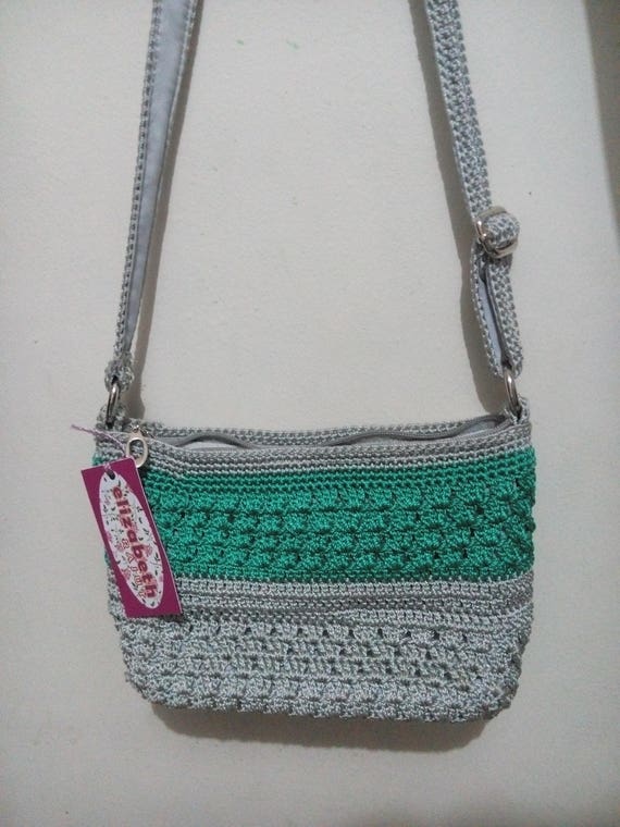 knitted sling bag