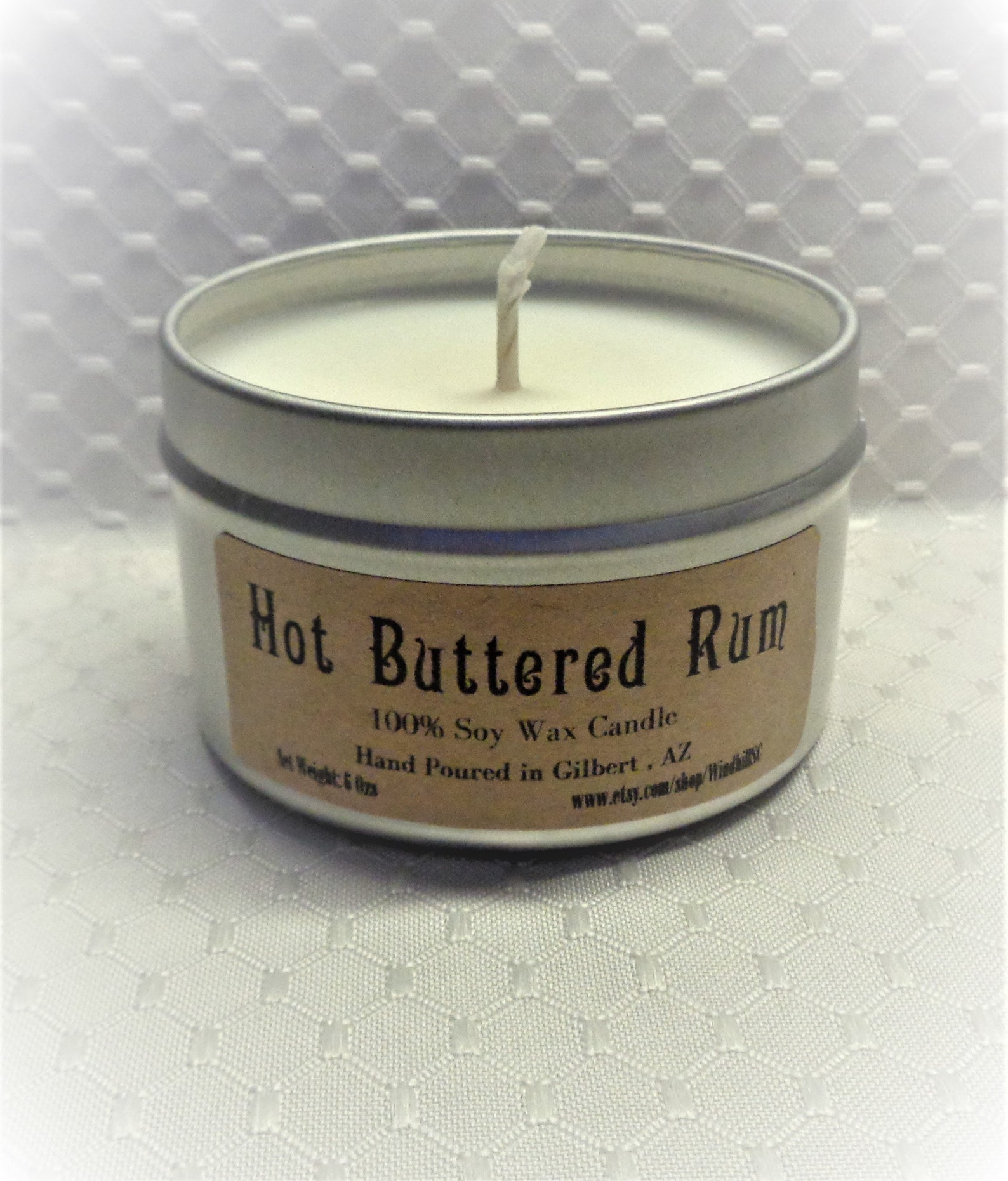 Hot Buttered Rum Scented Soy Candle Available in 6oz and 8 Oz Etsy
