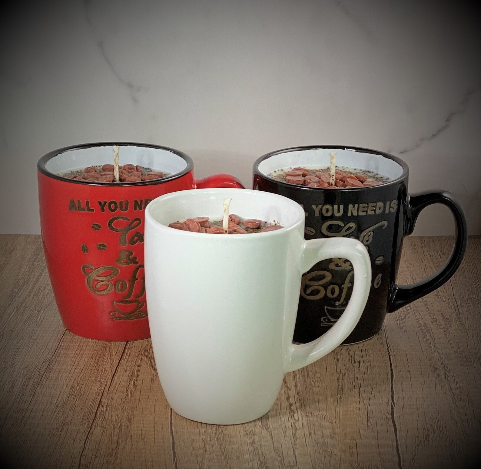 Coffee Mug Handmade Soy Candles Coffee Scented Candles-soy - Etsy