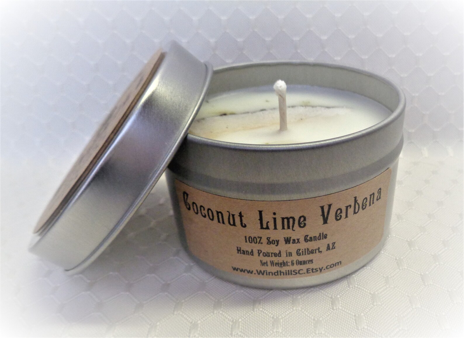 Coconut Lime Verbena scented candle in 6oz & 8oz tins candle Etsy 日本