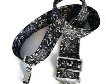 Seatbelt crossbody strap, paisley seatbelt strap, adjustable crossbody clip on strap, 2 inch seatbelt strap for bags