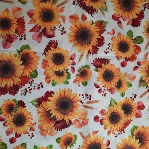 Sunflower fabric by Brother Sister Design Studio