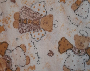 Angel Bear Flannel Fabric