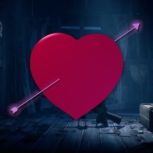 Superposición de transmisión de corazón de flecha animada de San Valentín, marco de cámara web, superposición de cámara web, borde de cámara web, superposición de cámara web de Twitch