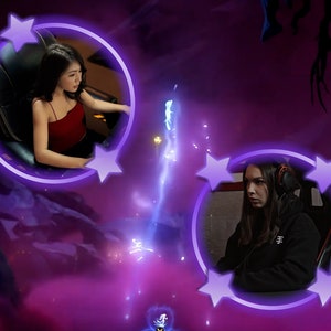 Webcam Overlay Twitch Circular | facecam frame | camera border | obs | streamlabs | animated | Spinning Stars