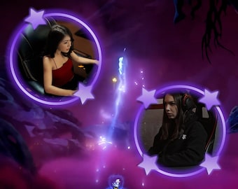 Twitch Spinning Stars Animated Webcam Overlay
