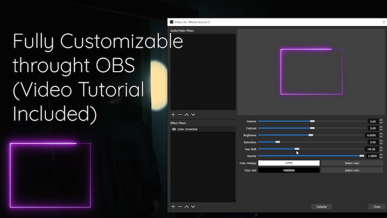 Webcam Overlay Twitch | Obs | Streamlabs | Animated Facecam Frame ...