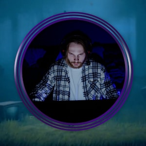 Webcam Overlay Twitch Circular | facecam frame | camera border | obs | streamlabs | animated | concentric circles