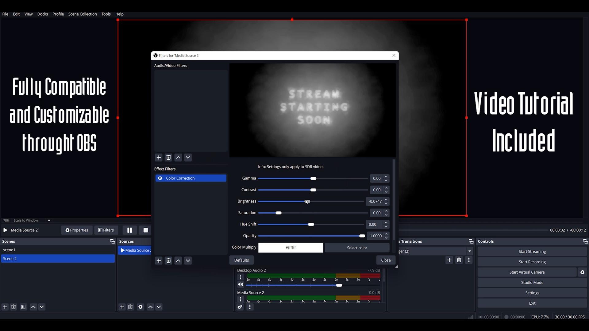 Twitch Stream Screen | Starting Soon | Obs | Gaming | Smoke and Dust ...