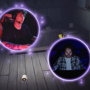 Webcam Overlay Twitch Circular | facecam frame | camera border | obs | streamlabs | animated | Floating Particles