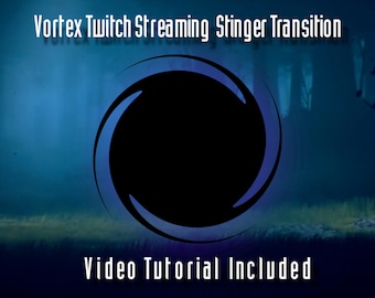 Stinger Transition | obs | twitch | stream | Vortex animated | na Youtube, Facebook itp.