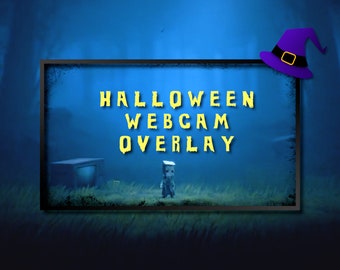 Overlay webcam cappello strega Halloween animato Twitch