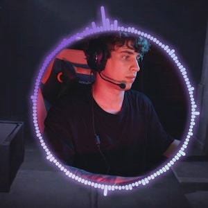 Twitch Circle Audio Visualizer Animated Webcam Overlay