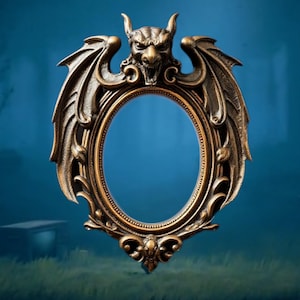 Twitch Static Gargoyle Vintage Frame Webcam Overlay, webcam frame, facecam overlay, webcam border, twitch webcam overlay