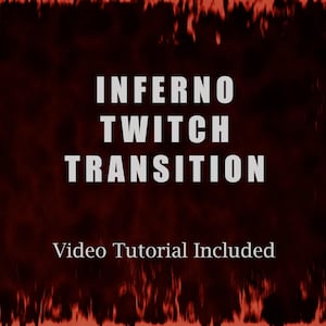 Stinger Transition | obs | twitch | stream | Inferno animated | for Youtube, Facebook etc