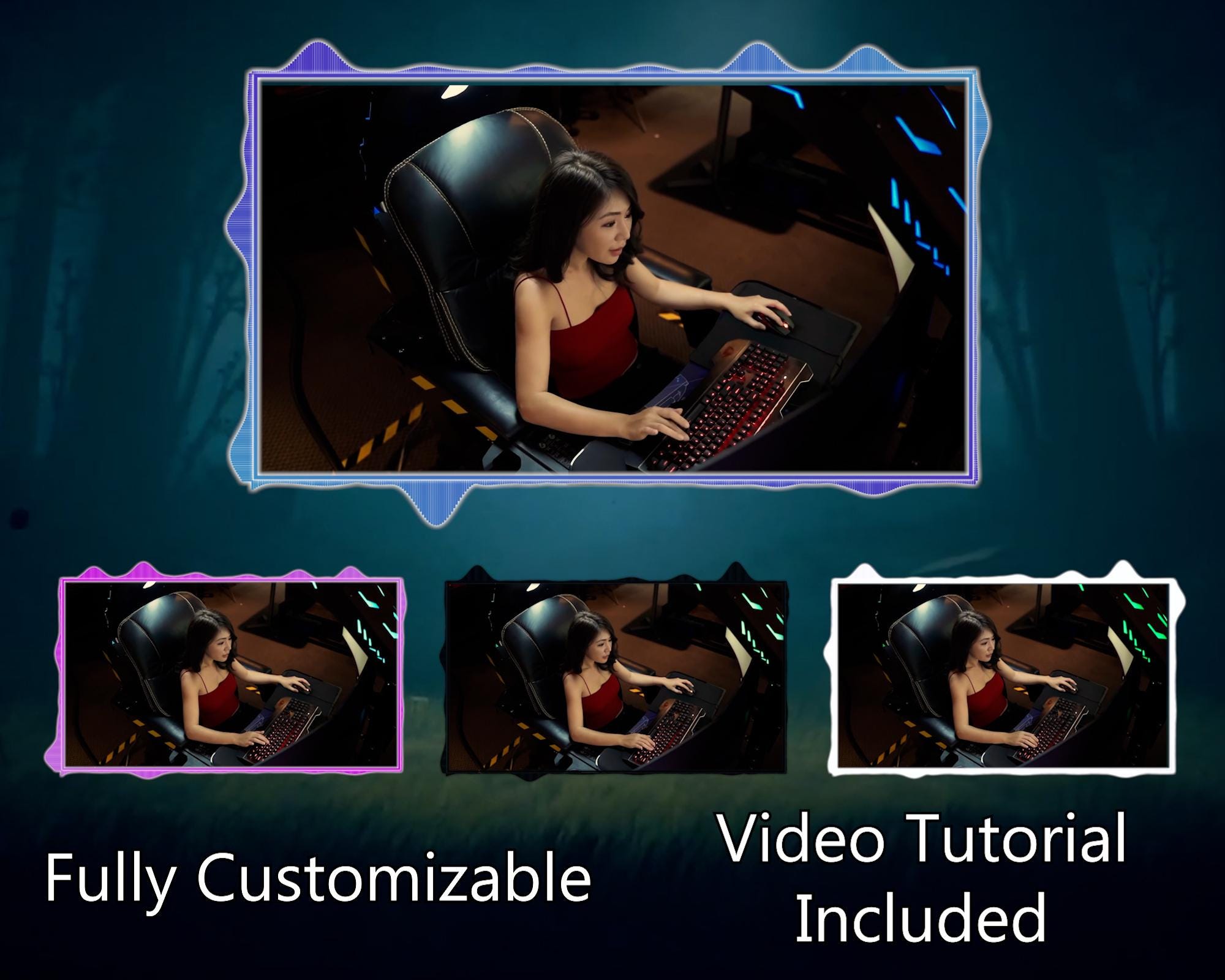 Webcam Overlay Twitch | Obs | Streamlabs | Animated Facecam Frame ...