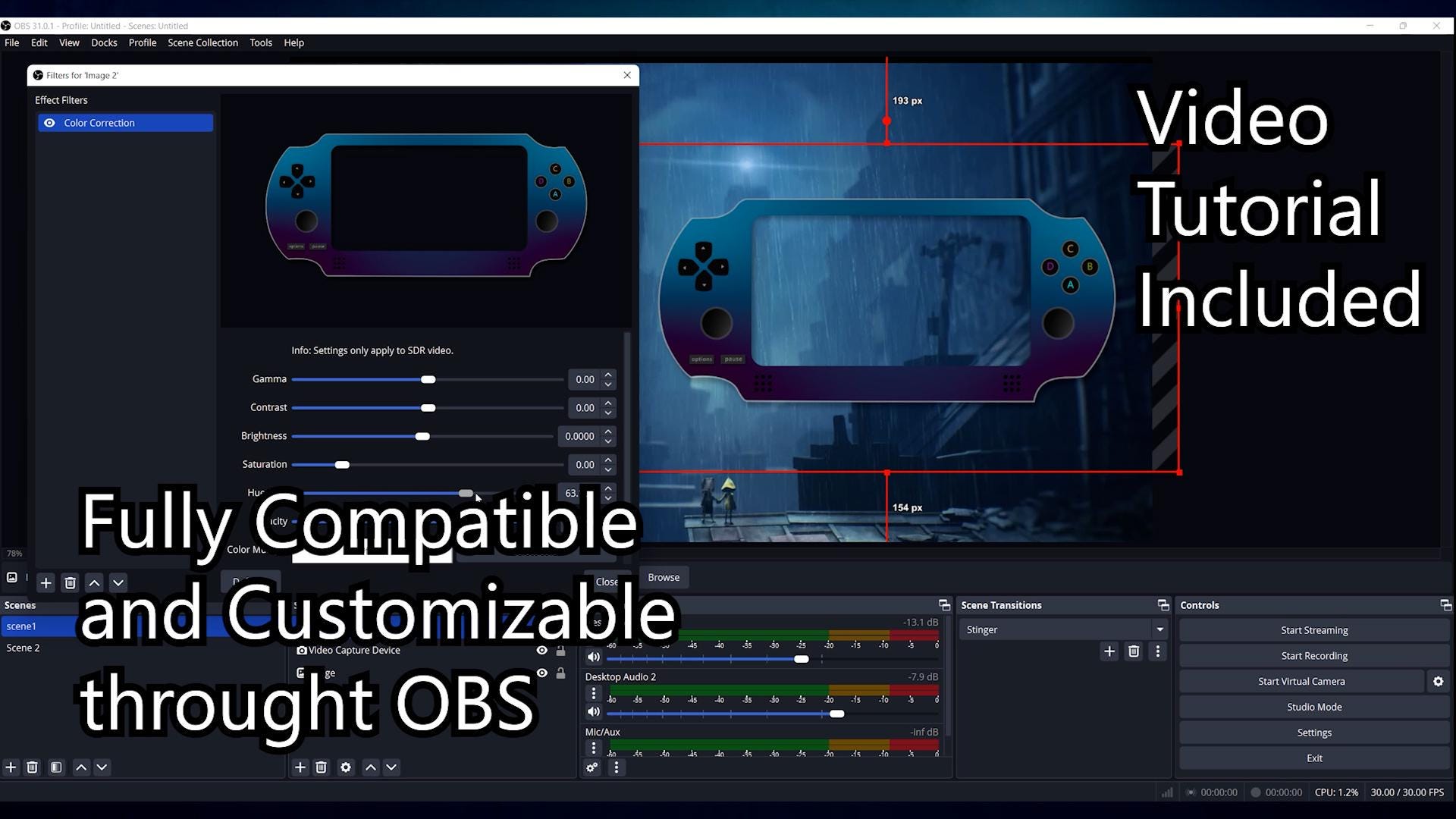 Webcam Overlay Twitch | Obs | Streamlabs | Static Facecam Frame ...