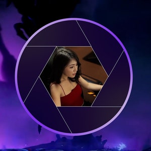 Webcam Overlay Twitch Circular | facecam frame | camera border | obs | streamlabs | animated | lens diaphragm