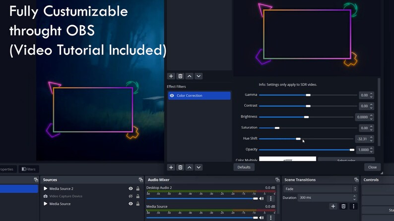 Webcam Overlay Twitch | Obs | Streamlabs | Animated Facecam Frame ...