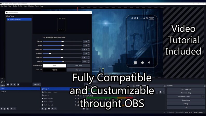Webcam Overlay Twitch | Obs | Streamlabs | Animated Facecam Frame ...