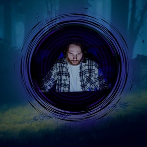 Webcam Overlay Twitch Circular | facecam frame | camera border | obs | streamlabs | animated | Vortex of oblivion