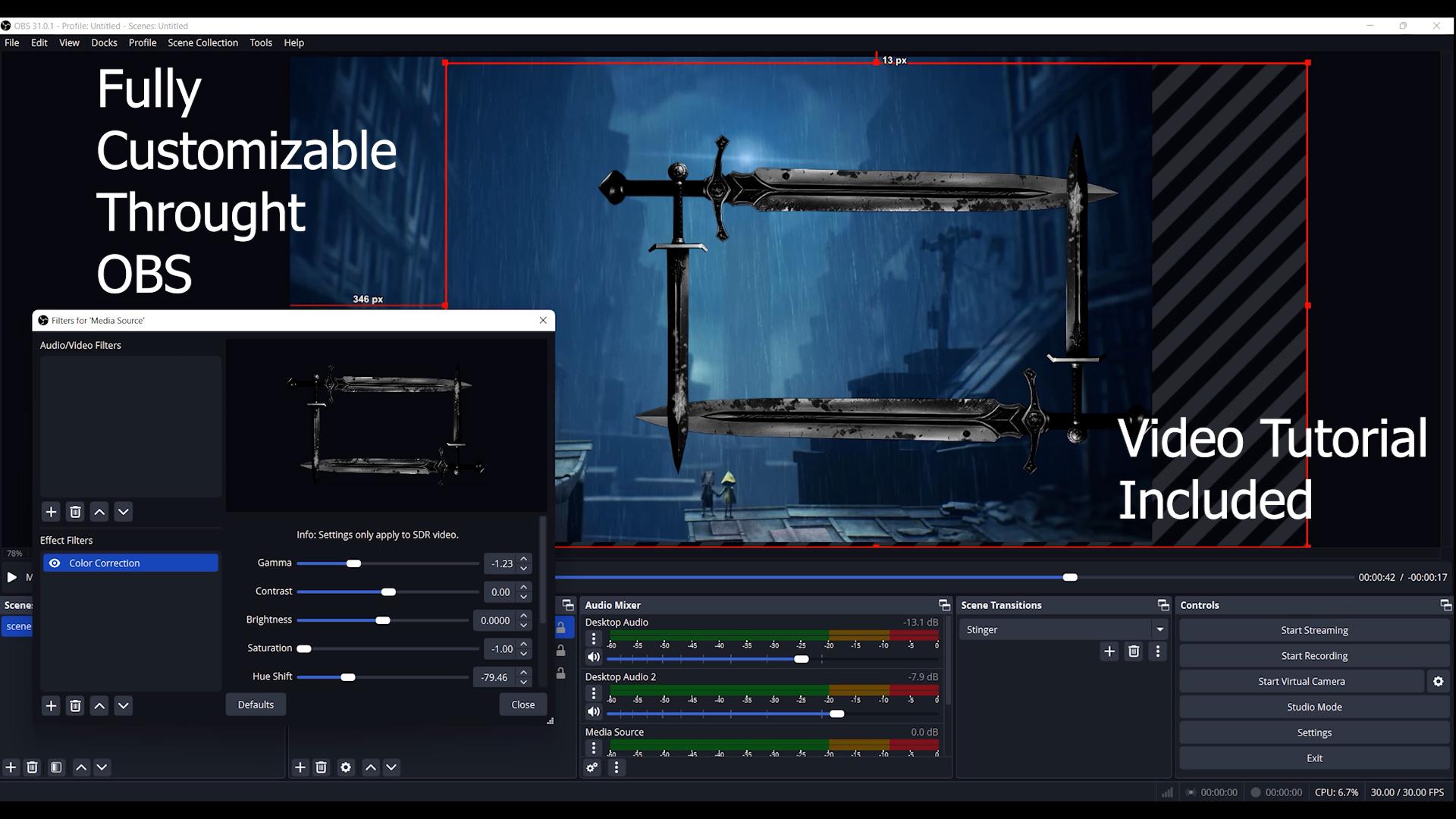 Webcam Overlay Twitch | Obs | Streamlabs | Animated Facecam Frame ...