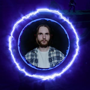 Webcam Overlay Twitch Circular | facecam frame | camera border | obs | streamlabs | animated | circle of energy