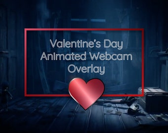 Valentinstag animiertes Twitch Webcam Overlay (Webm-Datei)