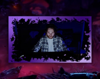 Webcam Overlay Twitch | obs | streamlabs | Animated facecam frame | Rectangle | moving plasma