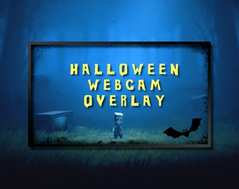 ハロウィーンのコウモリのアニメーションウェブカメラオーバーレイ：Twitchストリームのフェイスカム