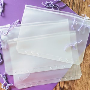 A5 Zipper Cash Umschläge / A5 Cash Umschlag / Budgetplanung / Budget Umschlagsystem / Umschläge für benutzerdefinierte Vinyl-Etiketten