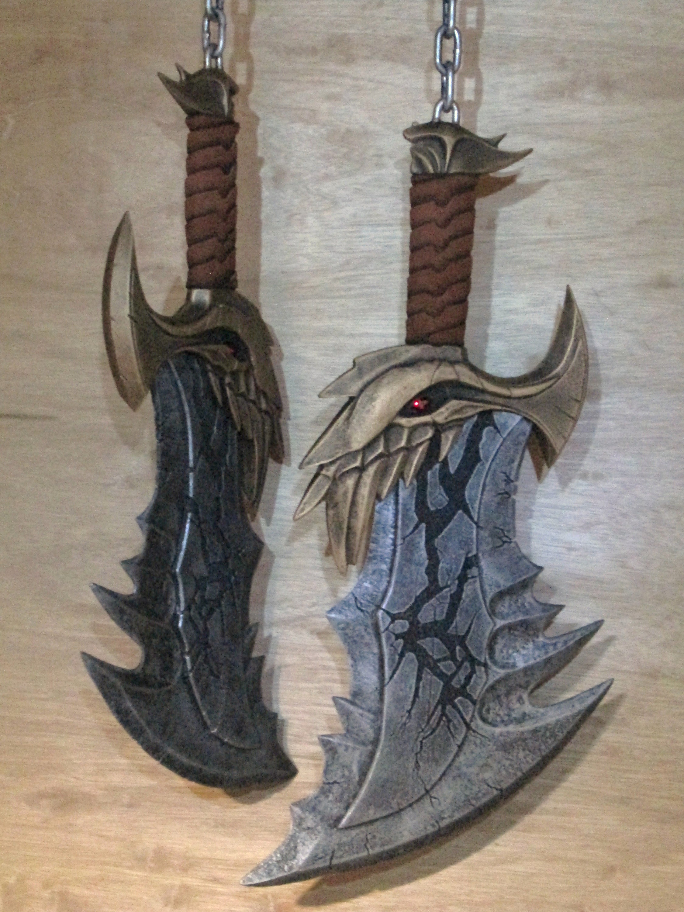 God of War. Blades of Chaos. Lifesize video game weapon Kratos Etsy