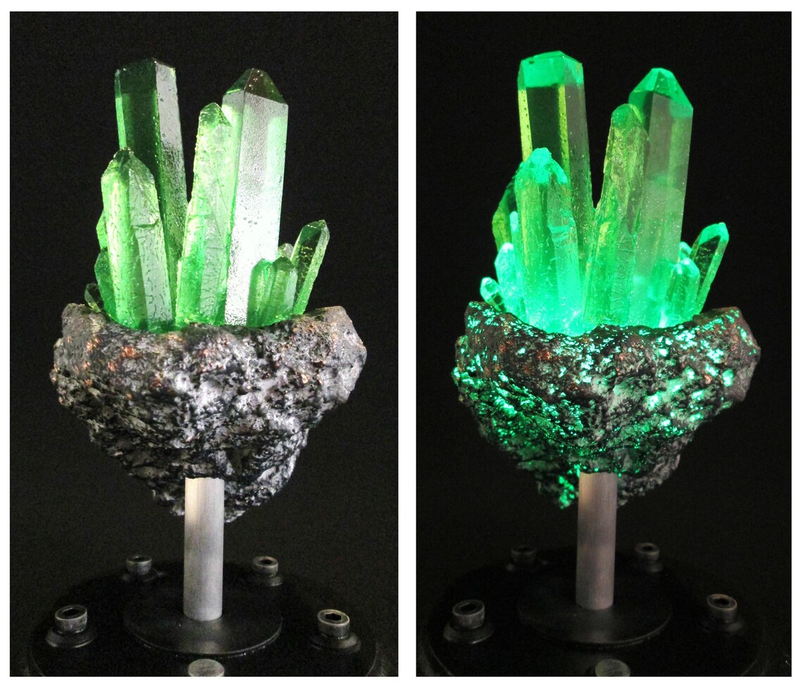 Kryptonite Crystal Meteor Rock Replica With LED Light up Glow Etsy