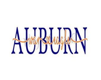 Auburn Svg File Etsy
