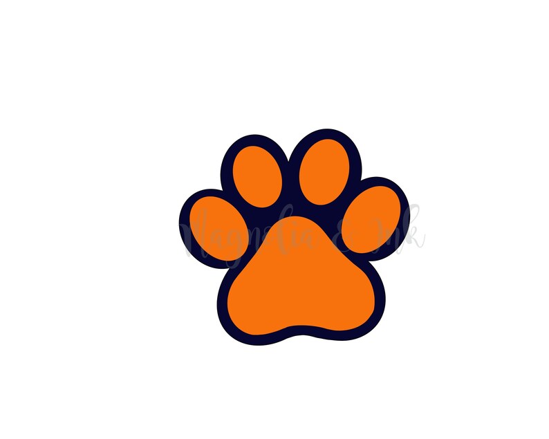 Tiger Paw SVG png Auburn Tiger Paw SVG Design Clemson Tiger Paw SVG Cut